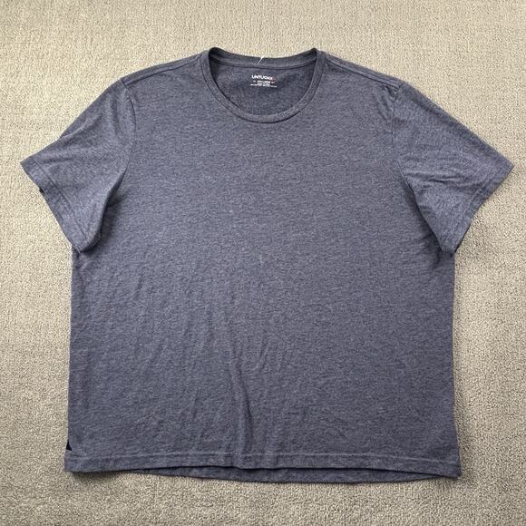 UNTUCKit Shirt Adult 3XL XXXL Blue Short Sleeve Plain Tee Casual Men's - Picture 1 of 14